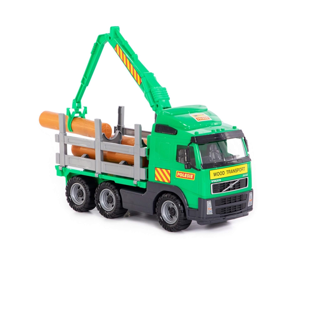 Camion cu lemne - Volvo PowerTruck, 45x19x25 cm, Wader - imagine 5