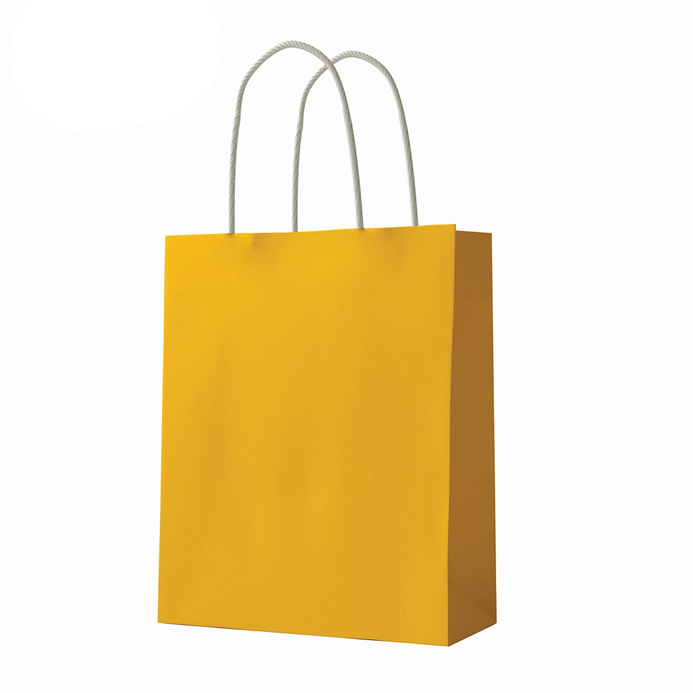 Punga hartie Craft, galbena, 26x32x12 cm, 150 gr - S-COOL