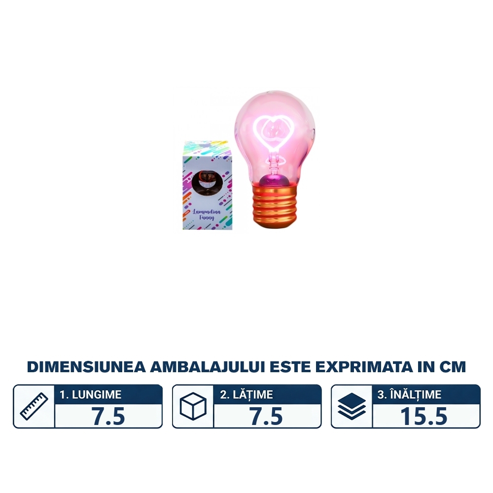 Lampa inimioara, incarcare USB - imagine 2