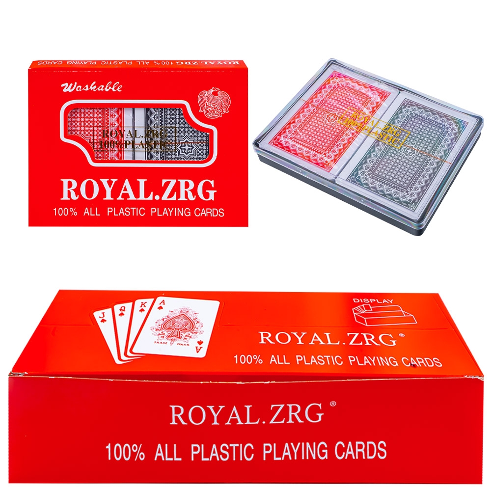 Carti de joc, din plastic, Royal - 2 set/cutie