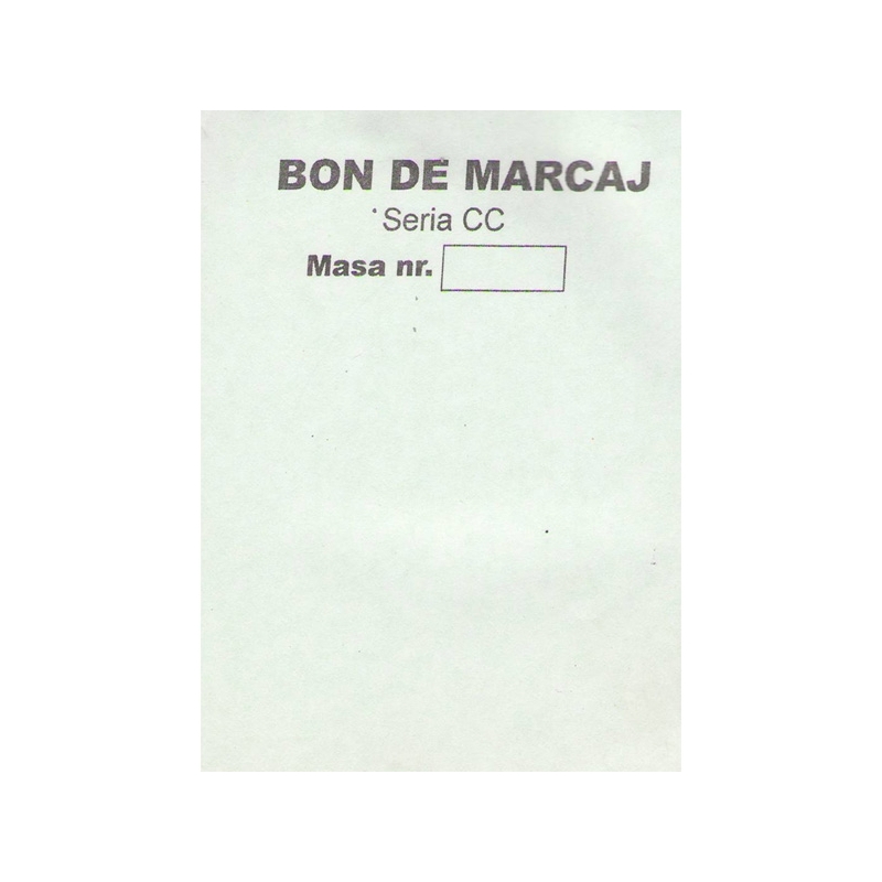 Bon de marcaj A7 autocopiativ, 2 exemplare, 100 file