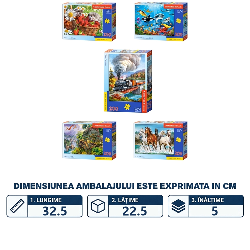 Puzzle 200 piese premium - Castorland - imagine 2
