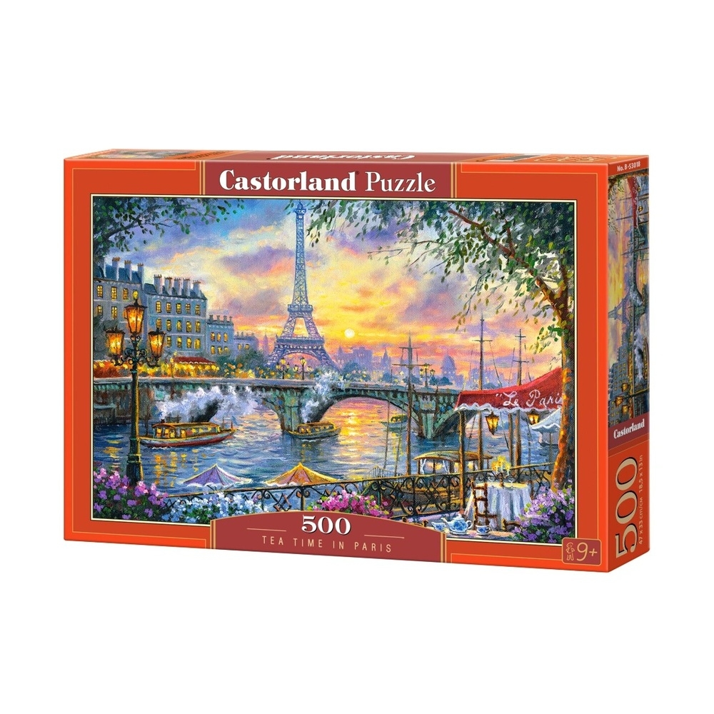 Puzzle 500 piese, Ceai La Paris - Castorland