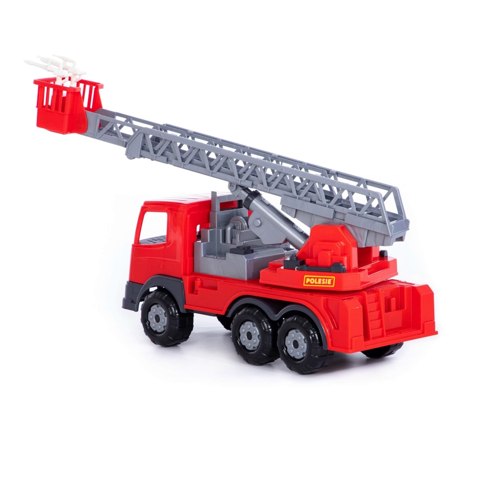 Camion pompieri + elevator - Supertruck, 45x16.5x26 cm, Polesie - imagine 3