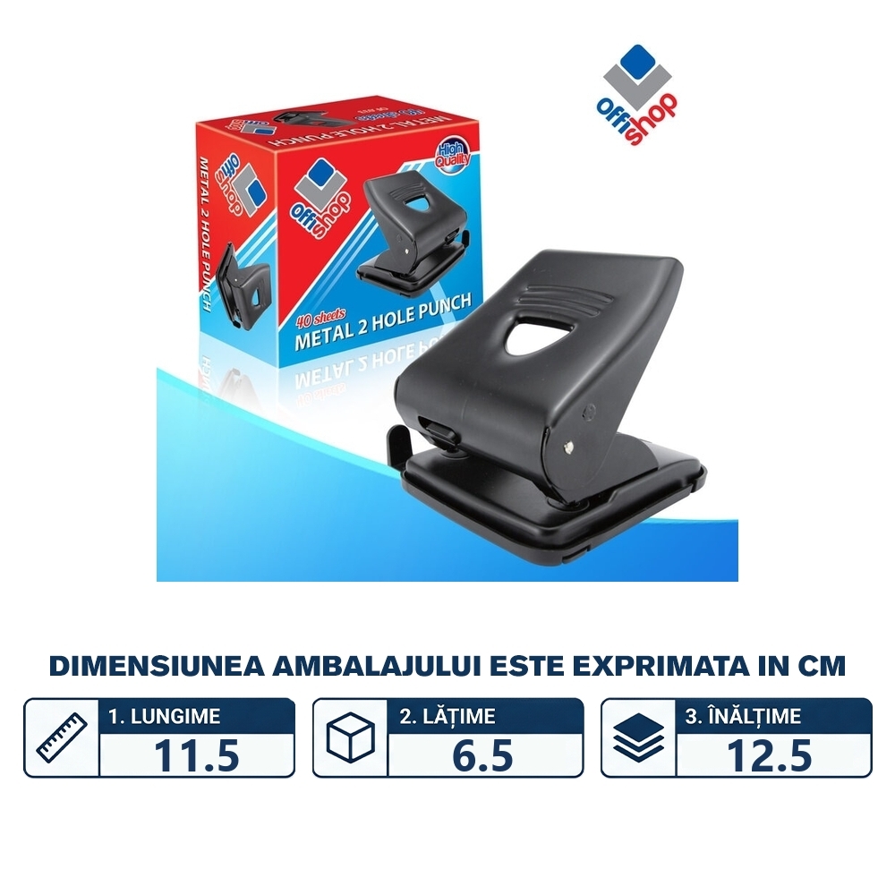 Perforator metal, 40 coli - OFFISHOP - imagine 2