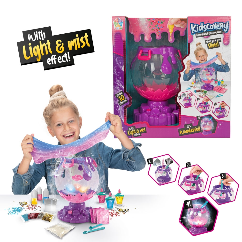 Set slime, DIY, Kidscovery - Globul de cristal - Toi-Toys