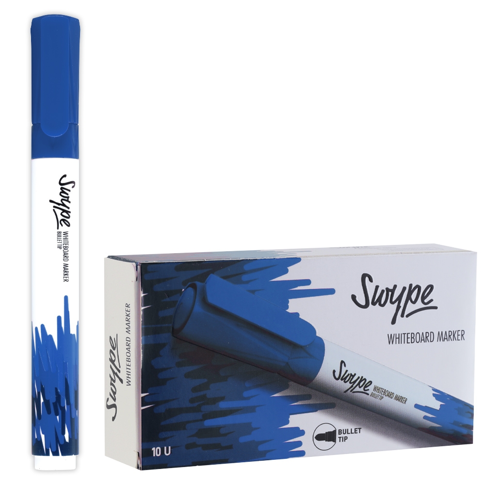 Marker whiteboard, Swype, albastru - LINC