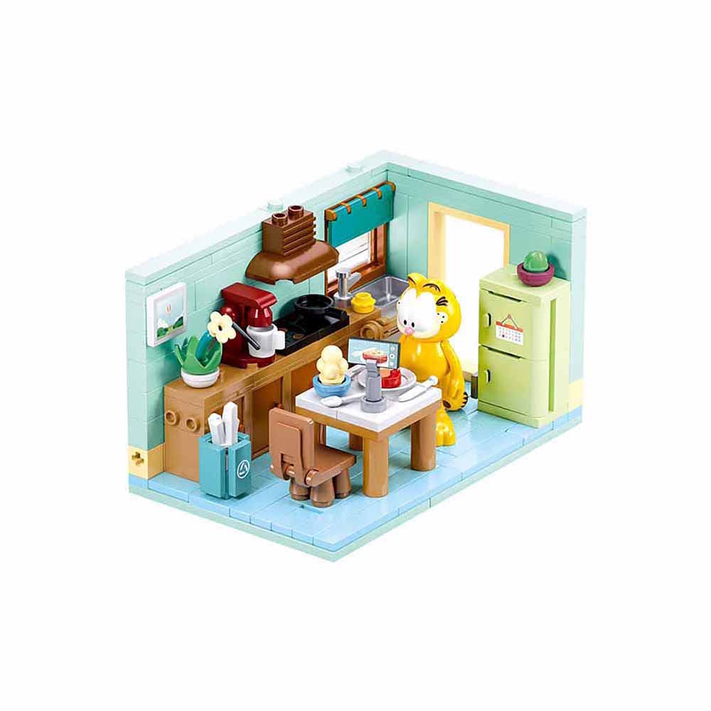 Set de constructie 194 piese, Bucataria lui Garfield - Sluban - imagine 4