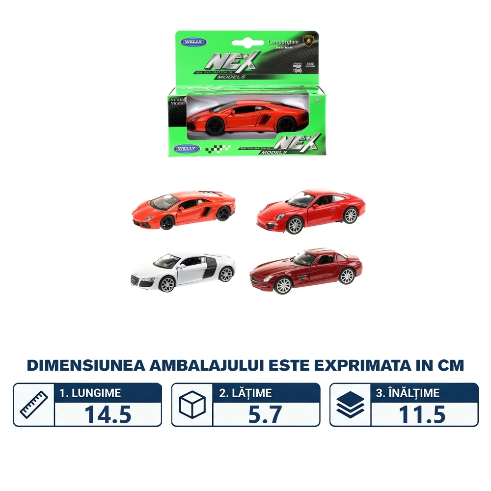 Masina Supercar Welly, diverse modele - Toi-Toys - imagine 2