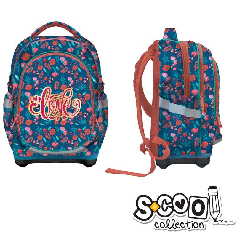 Ghiozdan anatomic, 42x34x22cm, LOVE - S-COOL