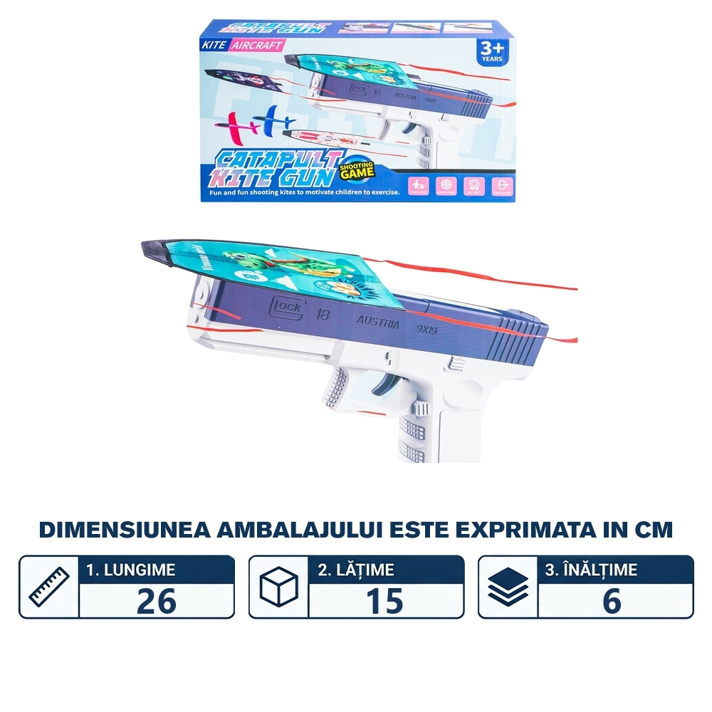 Pistol lansator cu zmeu - imagine 2