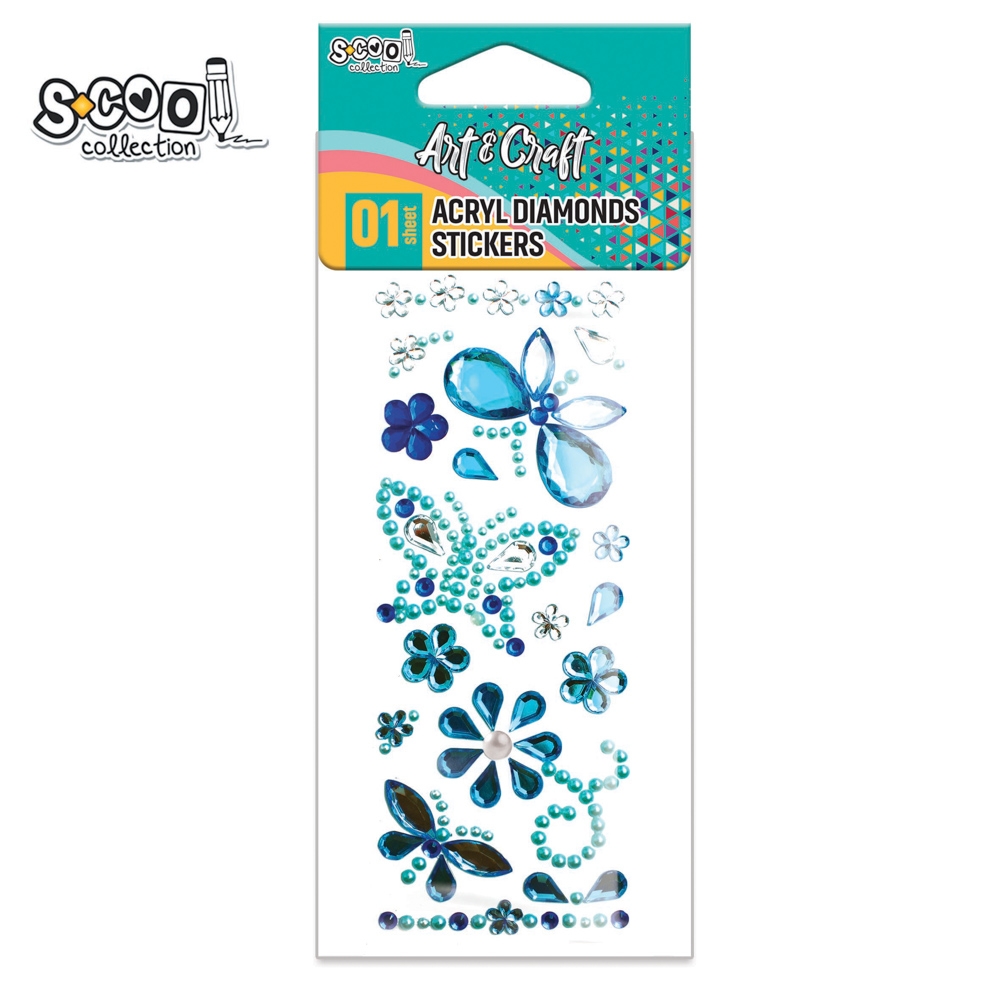 Accesorii craft, Diamante acril, autoadezive - S-COOL