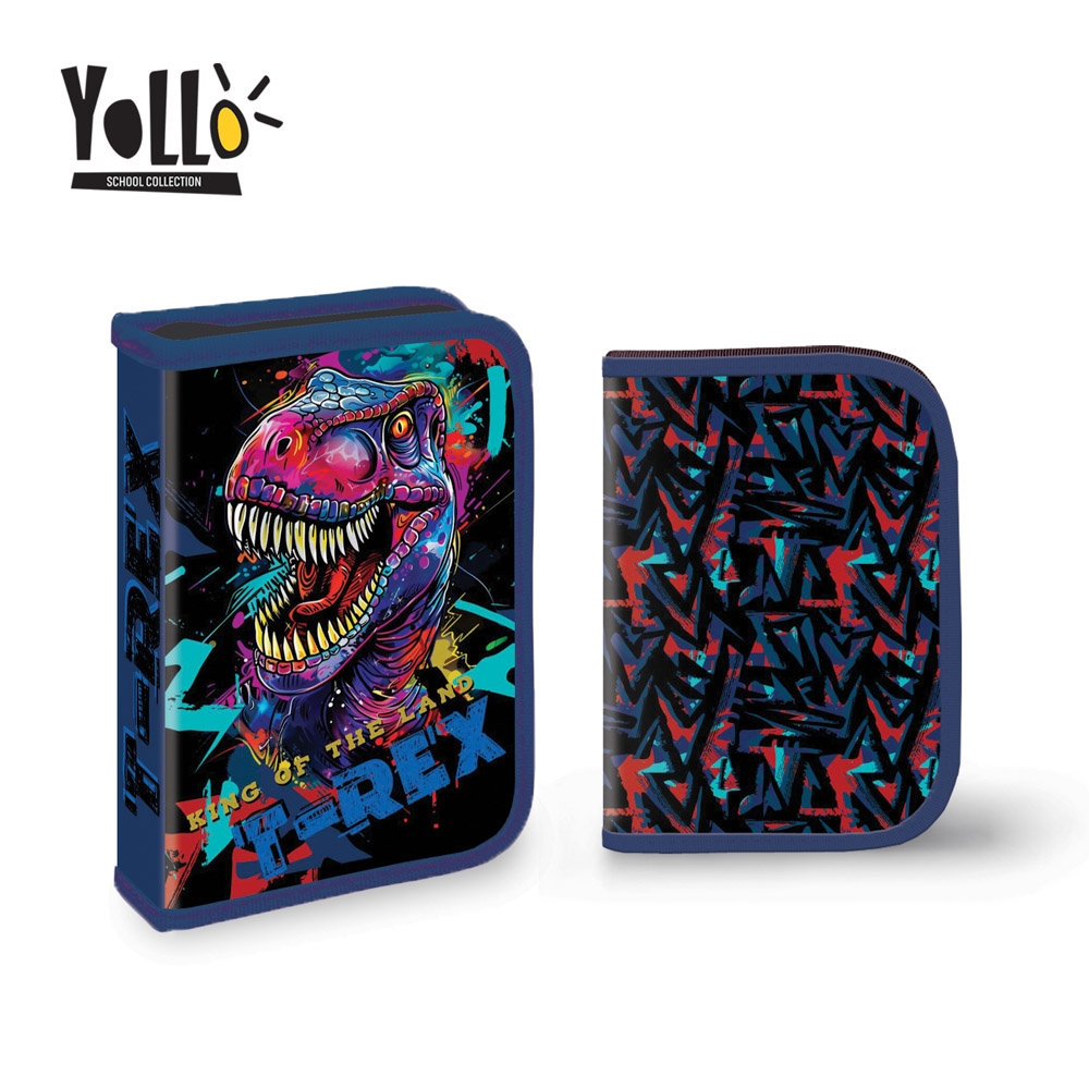 Penar echipat, 1 fermoar, 2 extensii, 30 piese, T-REX - YOLLO
