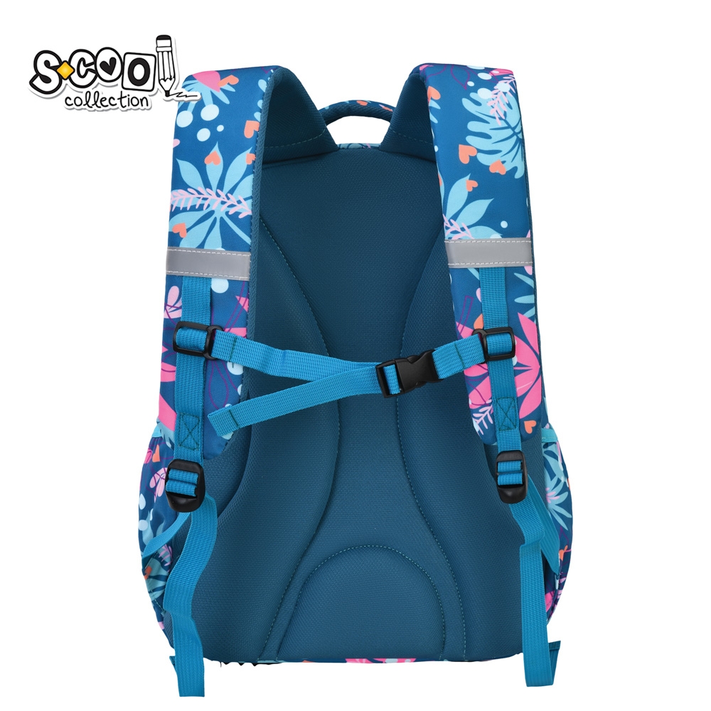 Ghiozdan ergonomic comp. laptop, URBAN PREM., 42x31x16 cm, LEAVES - S-COOL - imagine 4
