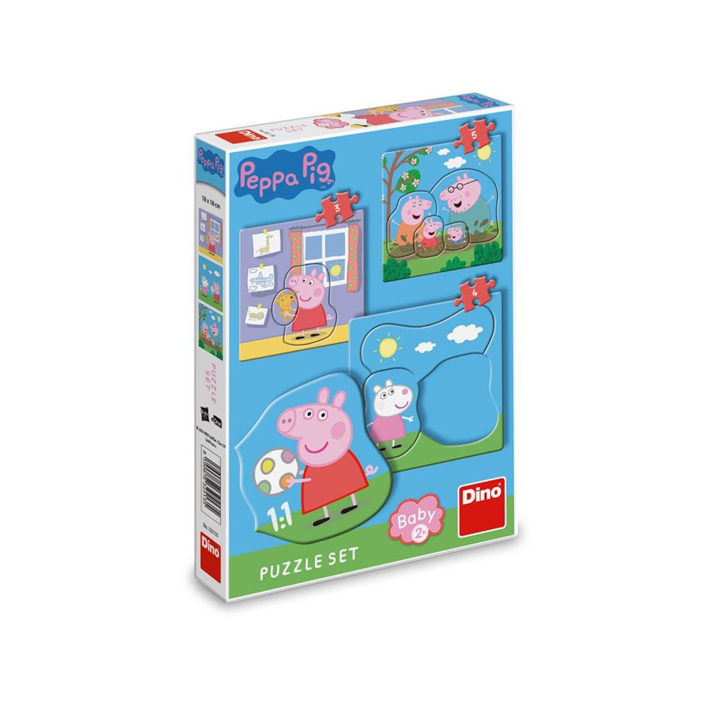 Puzzle 3 in 1, Peppa Pig - DINO TOYS - imagine 4