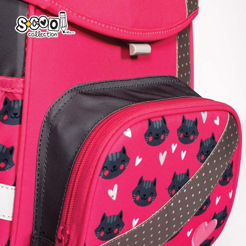 Ghiozdan anatomic I AM SO PURRFECT, 30x22x42 cm - S-COOL - imagine 7