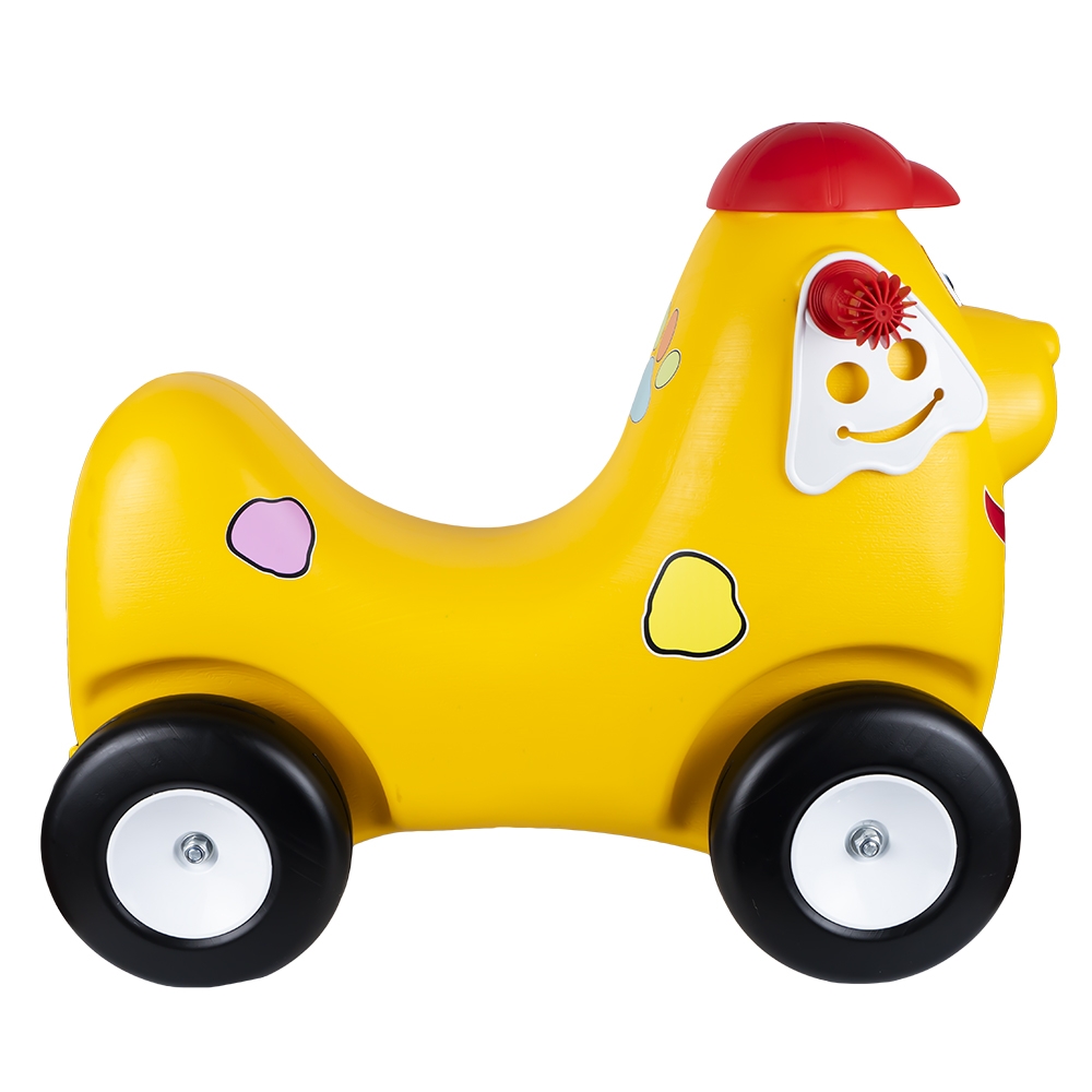 Catel cu roti, galben - ROBENTOYS - imagine 5