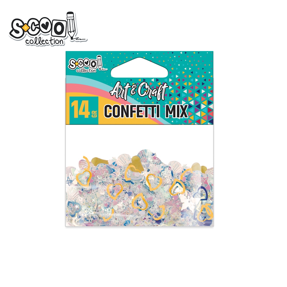 Accesorii craft, confetti diverse modele, 14 gr - S-COOL