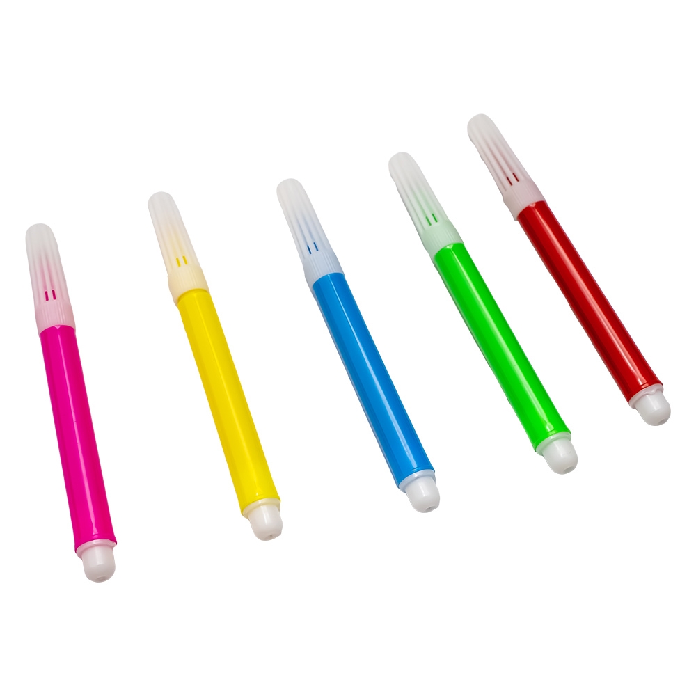Masti cu ochelari, pentru colorat + 5 carioci, 3 buc/set - imagine 3