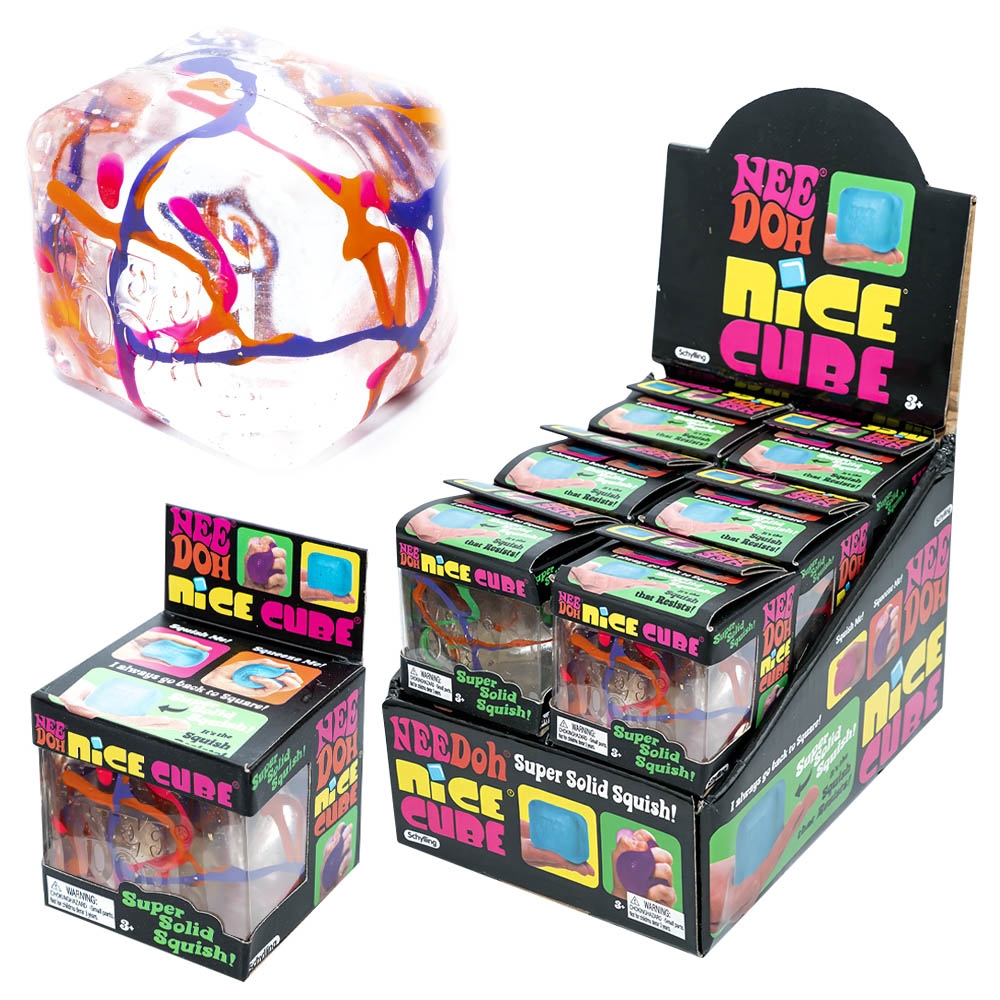 Jucarie antistres Squishy Cube, Sugar Swirl