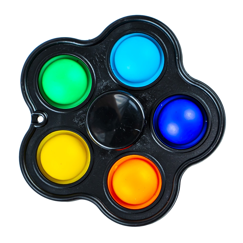 Jucarie senzoriala, antistres, tip spinner, 8x8x1 cm - imagine 4
