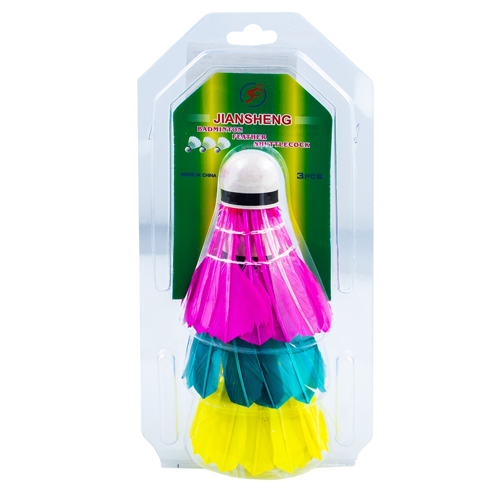 Fluturasi badminton din pene, 3 buc/set