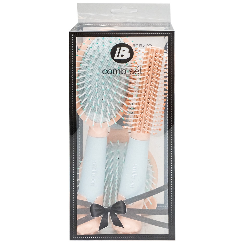 Perii de par, in cutie plastic, 3 buc/set - imagine 8