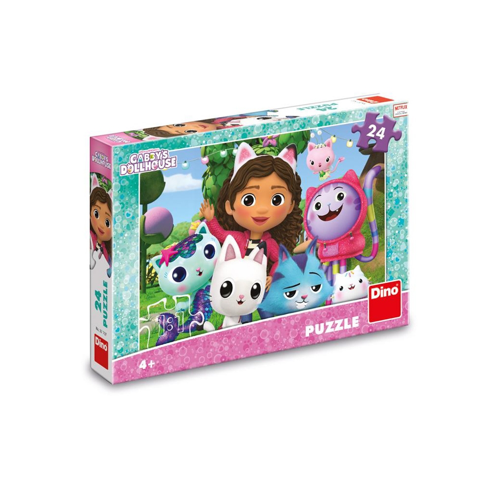 Puzzle 24 piese, Casa de papusi a lui Gabby - DINO TOYS - imagine 4