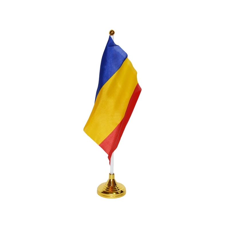 Steag birou, cu suport, Romania, 15x21 cm