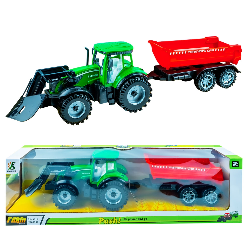 Tractor cu frictiune si remorca