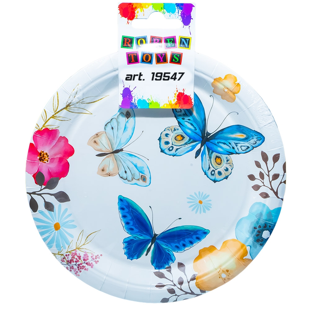 Farfurii party, din carton, diverse modele, 23 cm, 230g, 10 buc/set - ROBENTOYS - imagine 11
