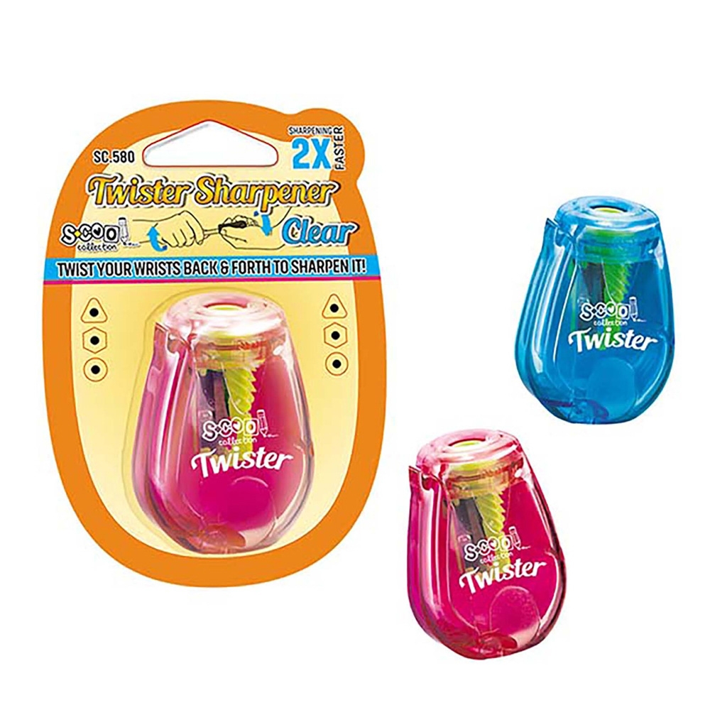 Ascutitoare cu container, dubla rasucire, 1 buc/blister - S-COOL - imagine 3