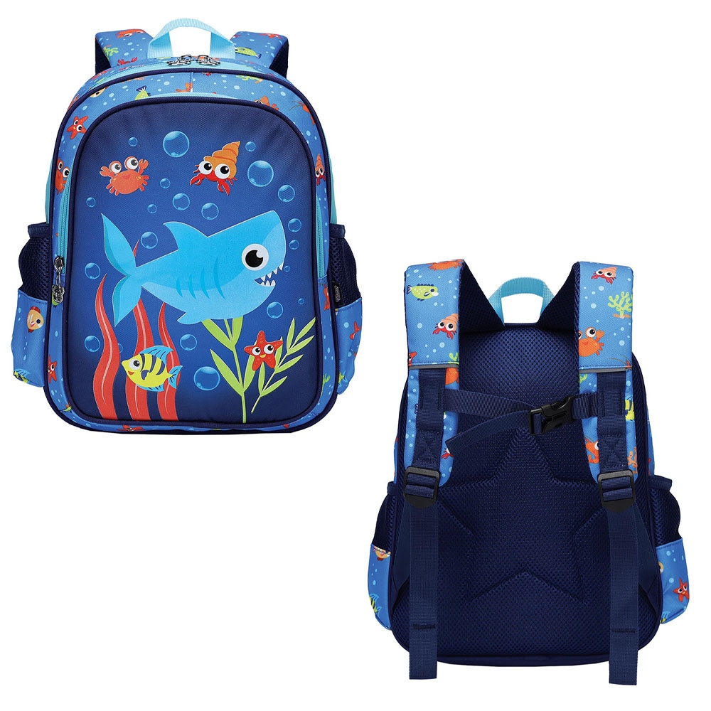 Ghiozdan gradinita, 33x27x15 cm, SHARK - S-COOL - imagine 4