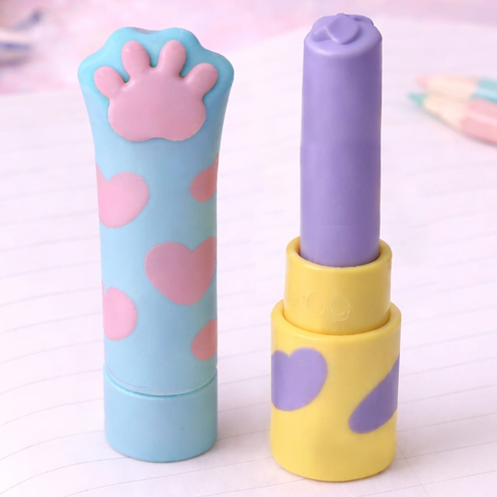 Radiera color, model Ruj, 1 buc/cutie PVC - S-COOL - imagine 5
