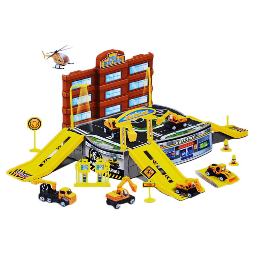 Set Parcare + Masina + Elicopter - imagine 2