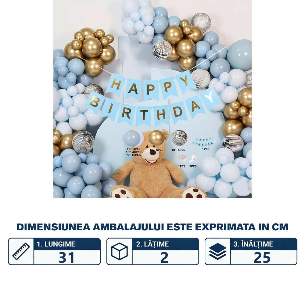 Set baloane pentru arcada, 70 buc - imagine 2