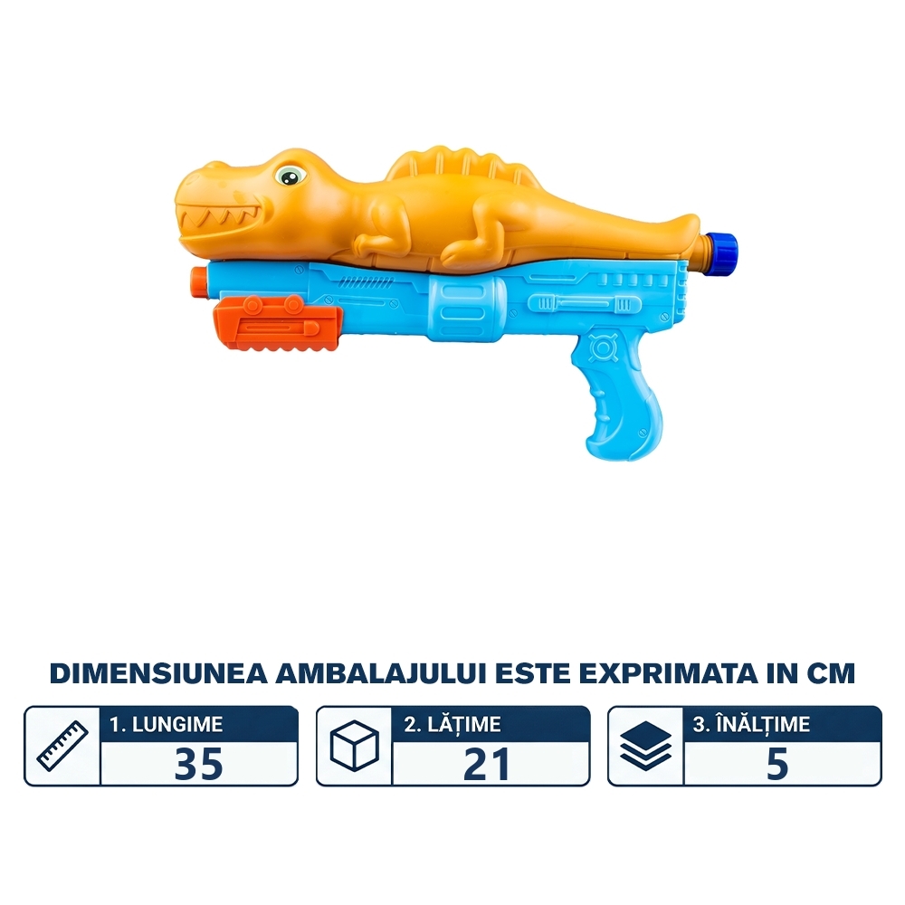 Pistol apa, dinozaur, 32 cm - imagine 2