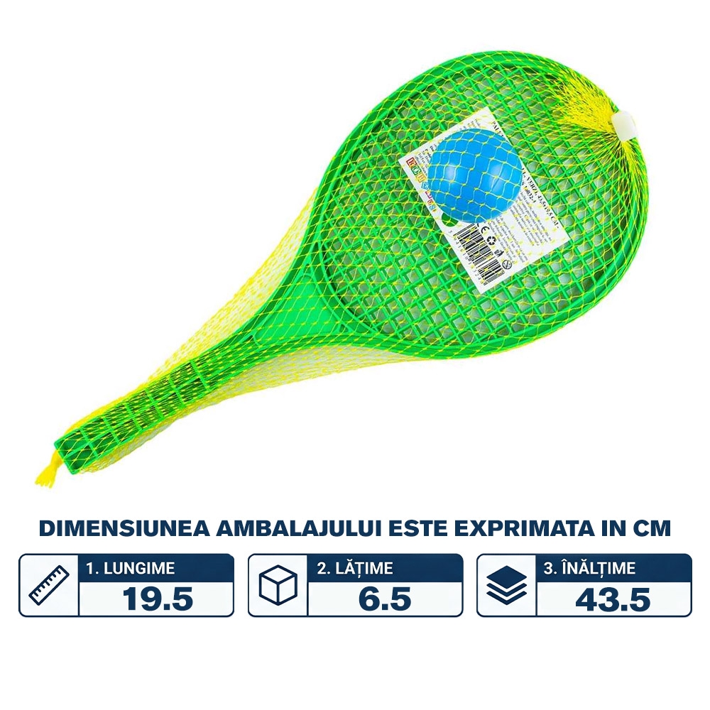 Palete Beach Ball, 2/set + minge, verzi, 43.5x19.5 cm - ROBENTOYS - imagine 2