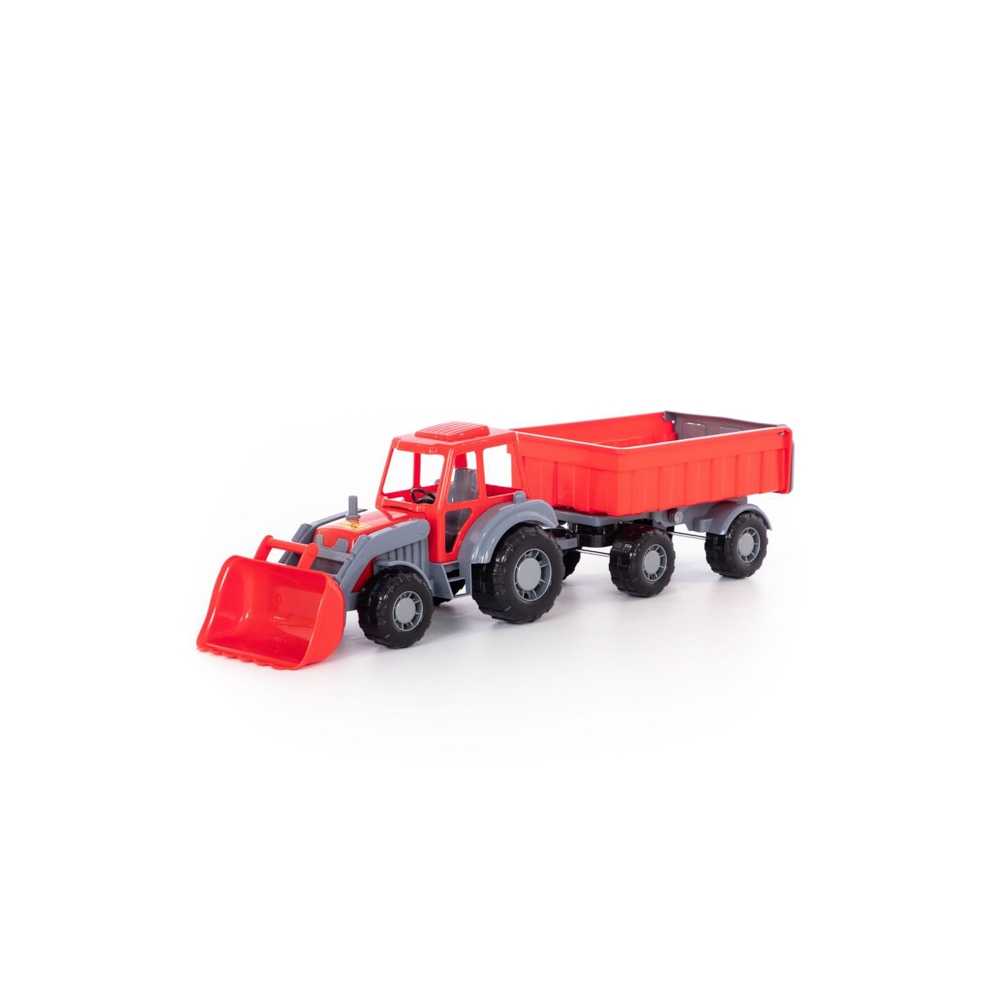 Tractor cu remorca si incarcator - Altay, 67x17x18 cm, Polesie - imagine 7