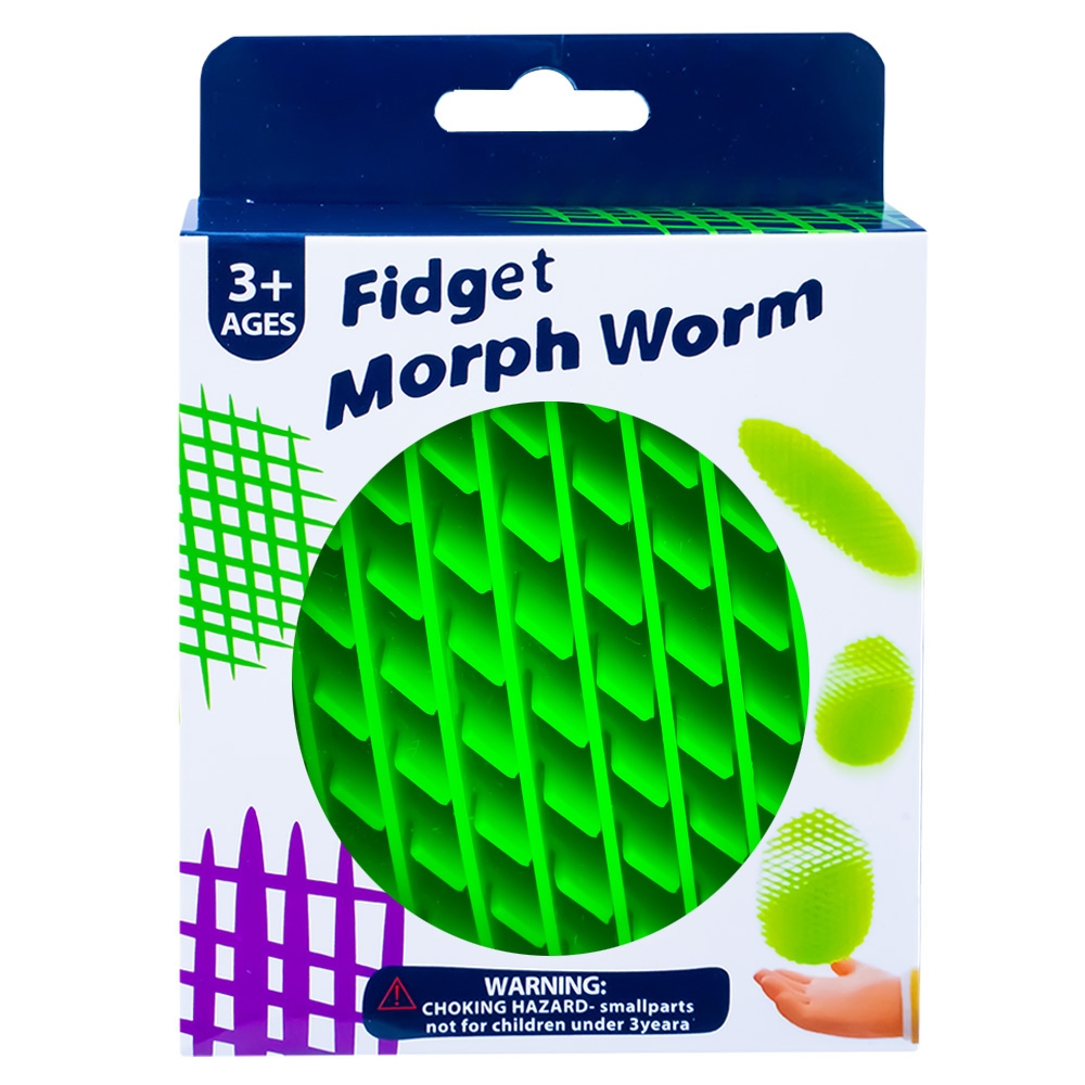 Jucarie antistres - Morf worm, 10x24 cm, in cutie - imagine 8