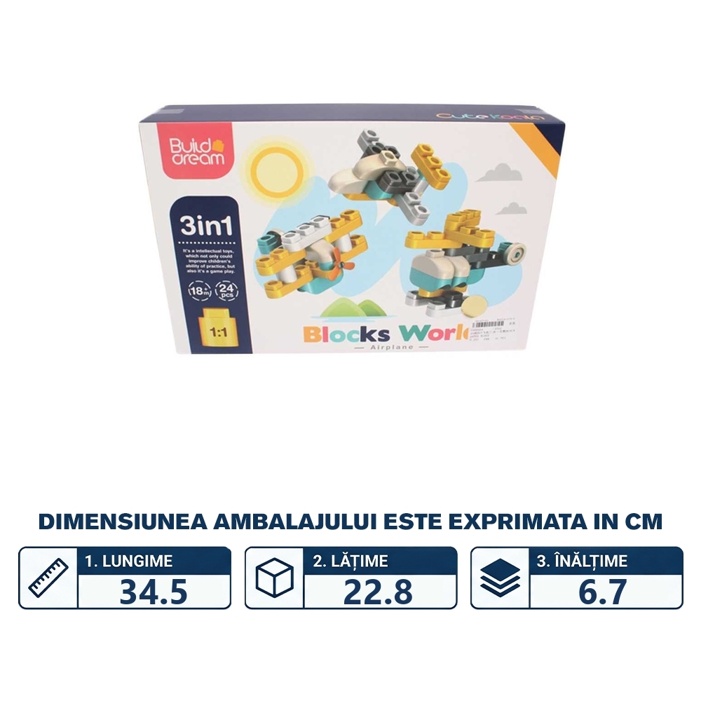 Joc constructii, 24 piese maxi - imagine 2