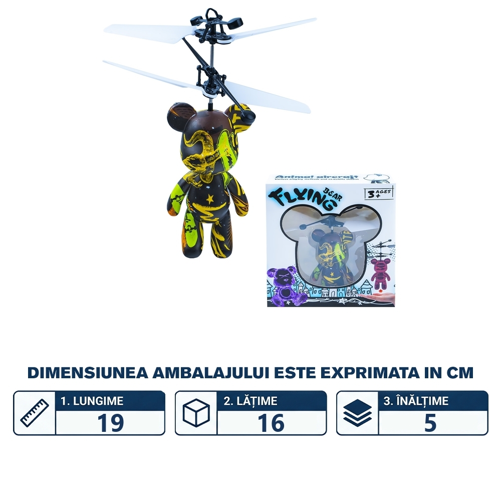 Ursulet zburator, cu senzor - imagine 2