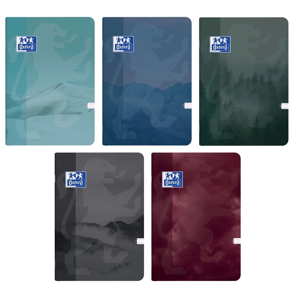 Caiet Oxford A4, 80 file, patratele, 80G, Optik, coperta plastic
