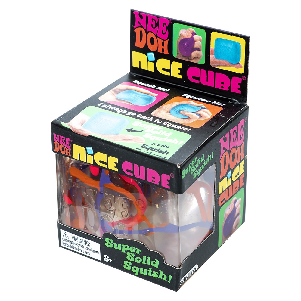 Jucarie antistres Squishy Cube, Sugar Swirl - imagine 4