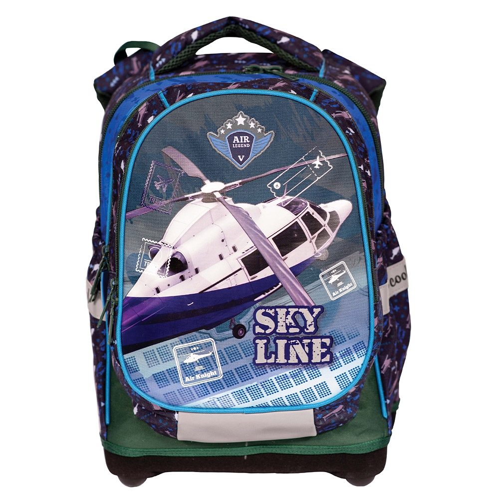 Ghiozdan anatomic, compartiment laptop, 42x34x22 cm, SKY LINE - S-COOL - imagine 3