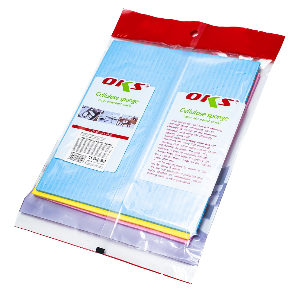 Lavete absorbante, celuloze, 3 buc/set - imagine 4
