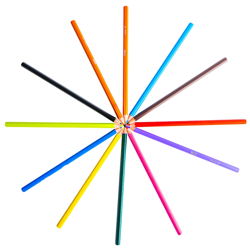 Creioane colorate Tropicolors set 12 - BIC - imagine 3