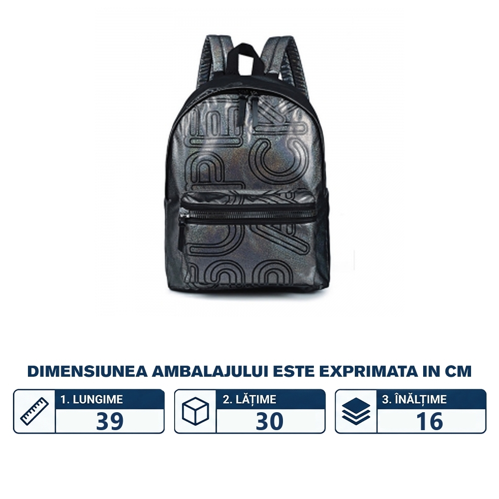 Ghiozdan compartiment laptop, SUPERPACK, 39x30x16 cm - S-COOL - imagine 2