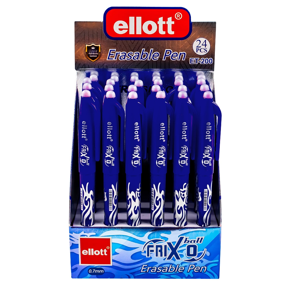 Pix cu cerneala termosensibila, clips, mina albastra, 0.7 mm -  ELLOTT - imagine 4