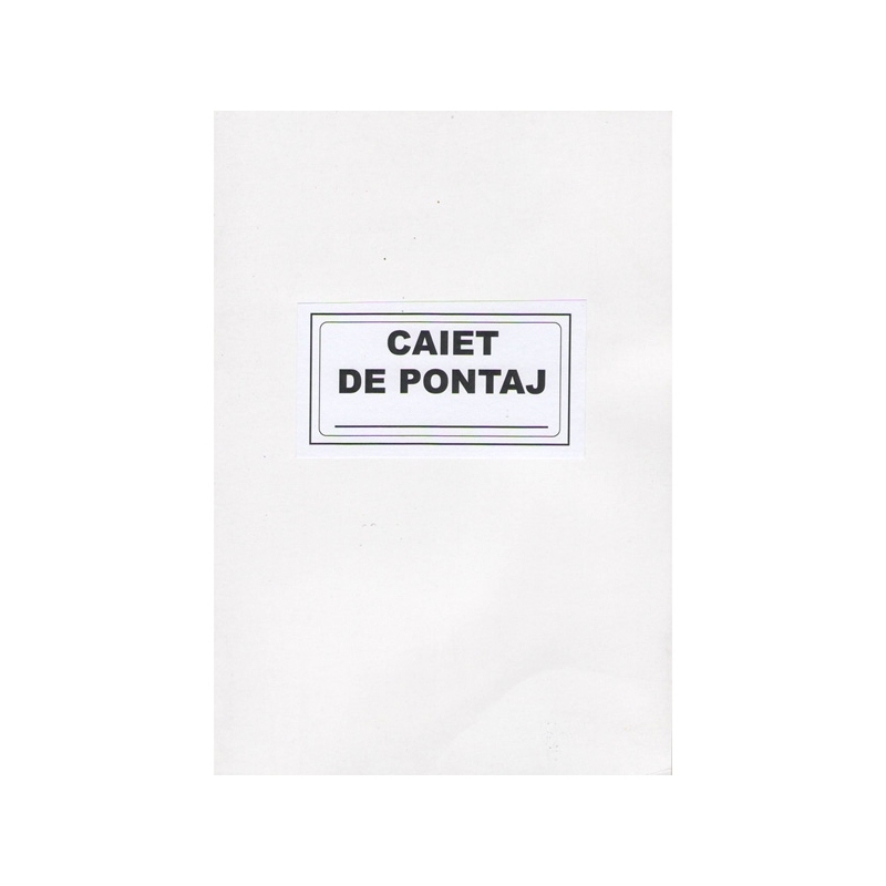Caiet de pontaj A5, 50 file